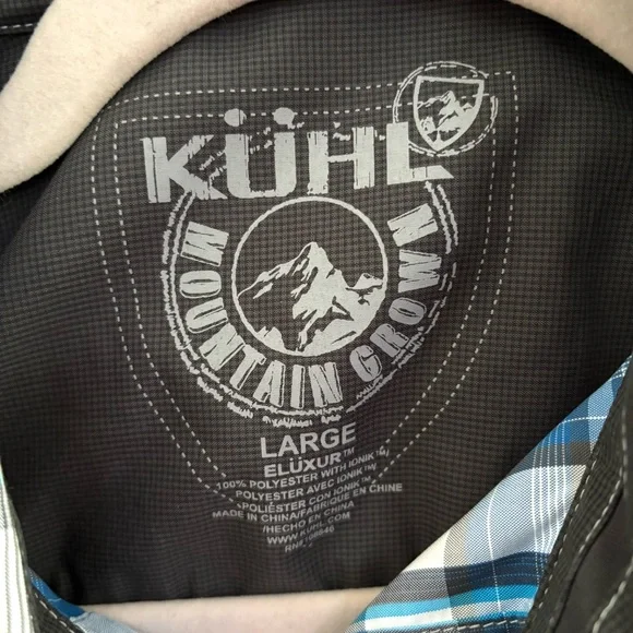 NEW KUHL Response Lite Long Sleeve Shirt In Storm Blue Sz Large - Picture 3 of 4